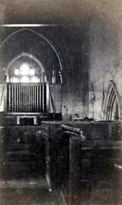 Church interior looking west about 1885
